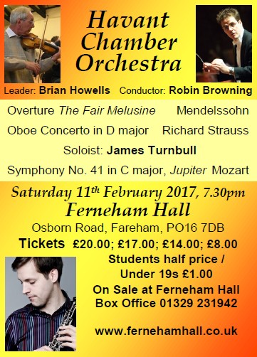 HCO Concert at Ferneham Hall 11th February 2017