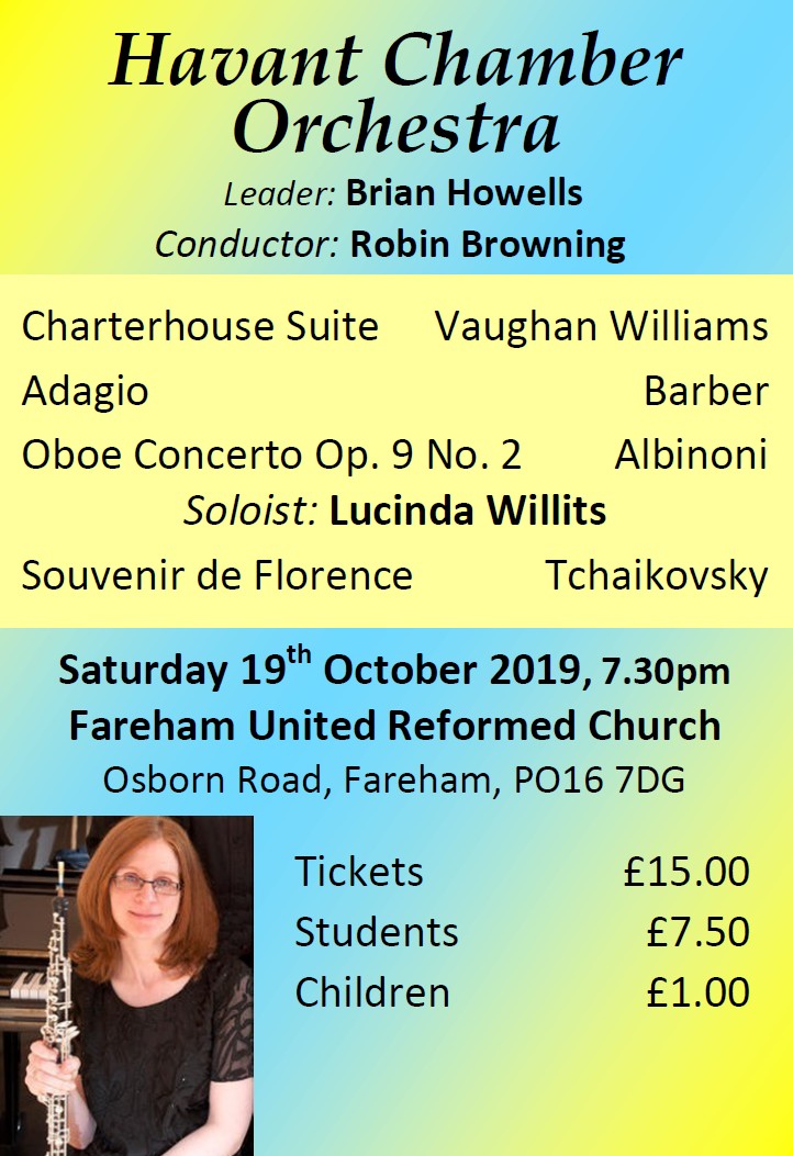 HCO Concert at Fareham URC 19th October 2019